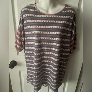 LuLaRoe stars & stripes short sleeve tee shirt (Patrick Tee)